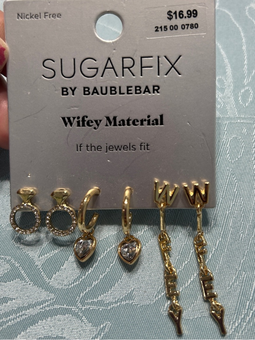 Sugarfix by BaubleBar Gold Earring Set - Wifey Material